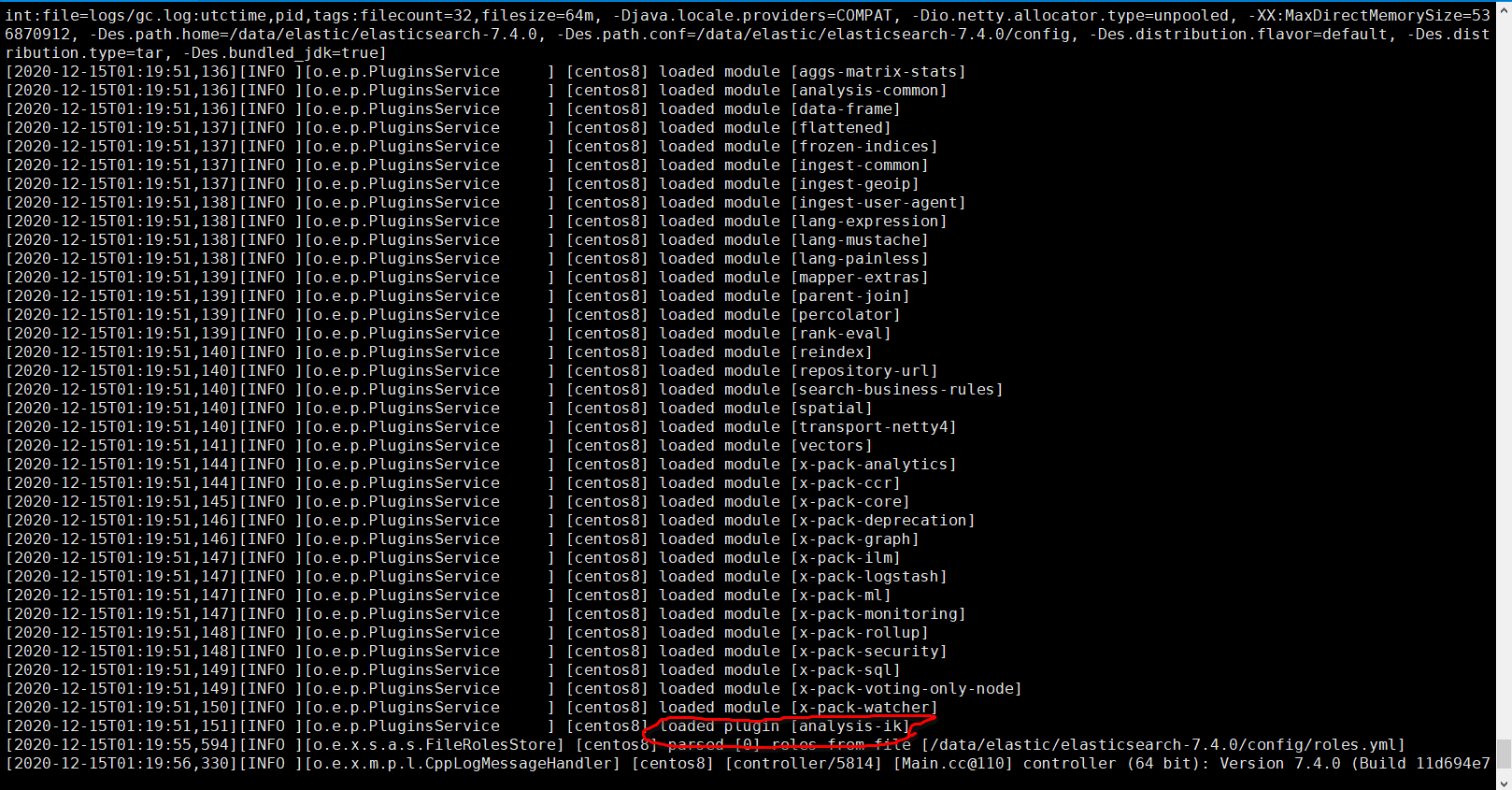 elasticsearch加载 ik